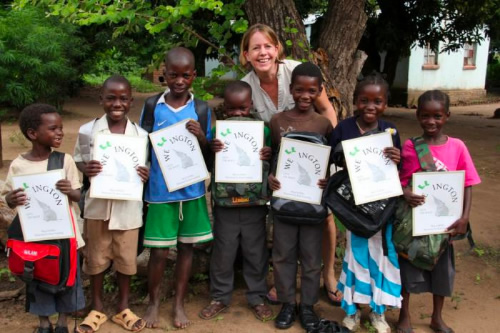 students with teacher